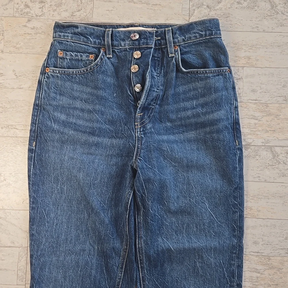 GRLFRND The Cassidy Straight Leg Blue Jeans Size 25 - Picture 4 of 16